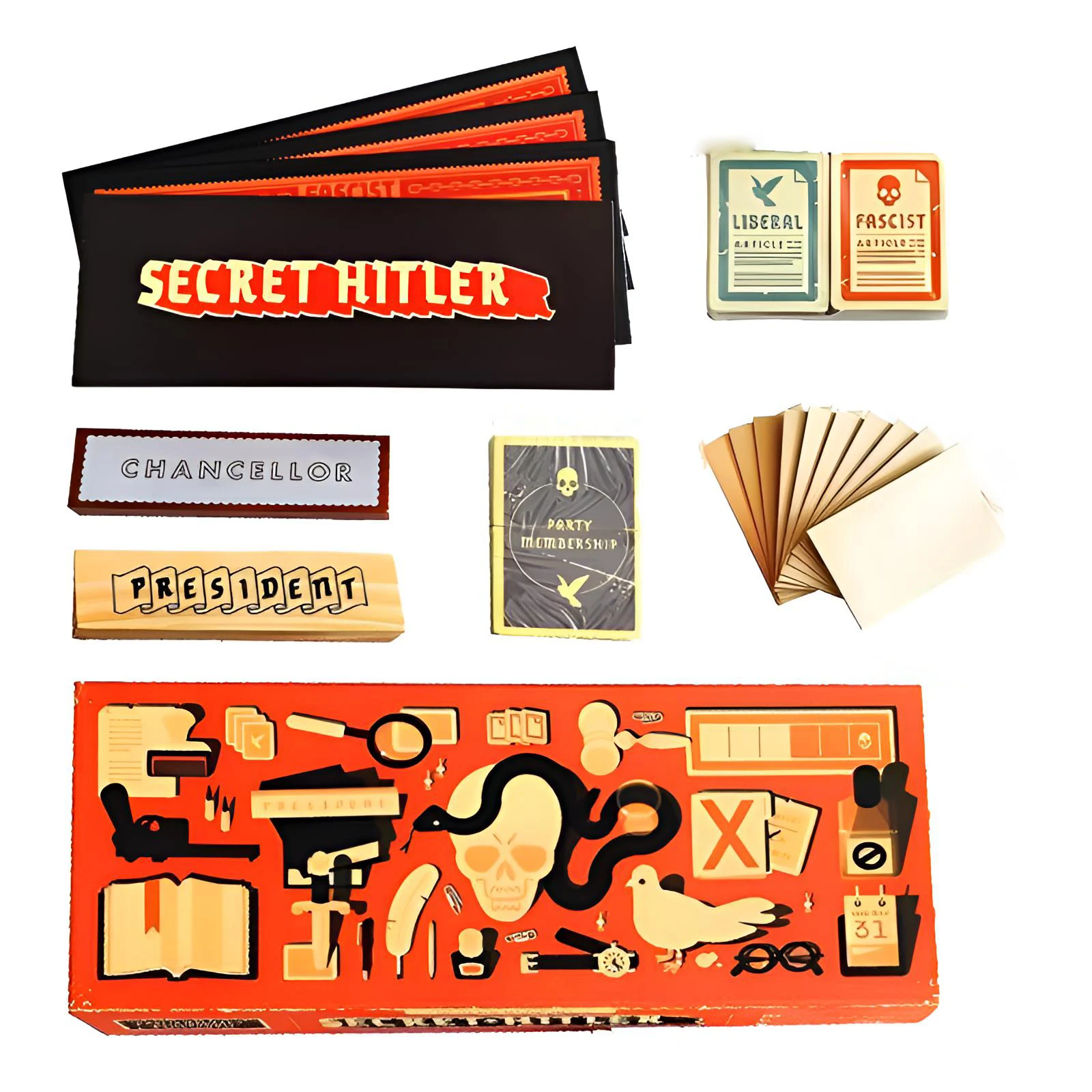 Secret Hitler Board Game Card Suitable for 2-8 People Adult Party Family Entertainment Puzzle Game Christmas Gift Fun Toy