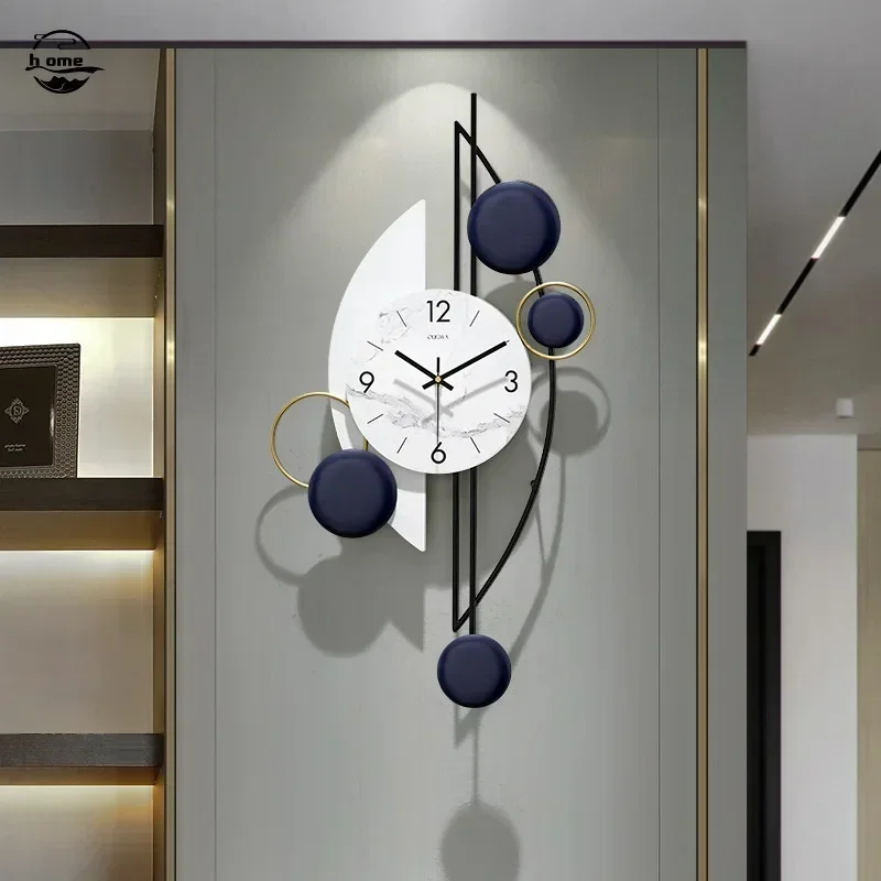 

Large Metal Clock Modern Design Stylish Silent Wall Clock Living Room Simple Background Wall Decoration Reloj Decorativo Pared