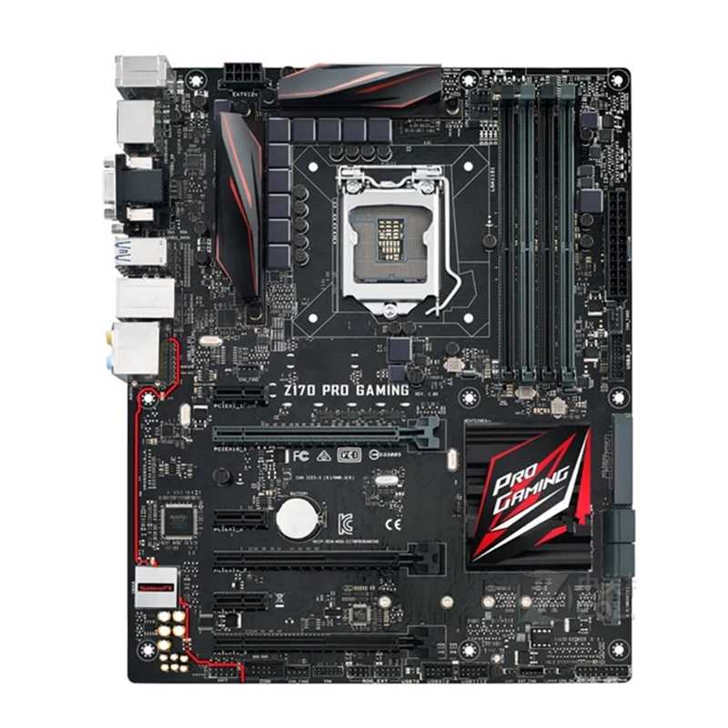 Imagem -03 - Placa-mãe para Jogos Intel Z170 Pro Lga 1151 Ddr4 64gb M.2 Nvme Usb 3.0 Sata3 Mainboard Desktop Original Usado