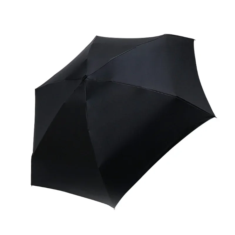 Women Protable Pocket Folding Mini Umbrella Flat Lightweight Umbrella 5 Fold Sun Umbrella Travel Sunshade Parasol Umbrellas