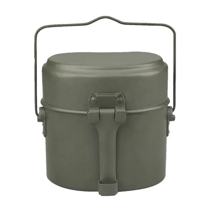 

Aluminum Alloy Camping Lunch Box Large Capacity Food Bowl Hiking Picnic Tableware Outdoor Travel Water Cup Bowl Lunch Box