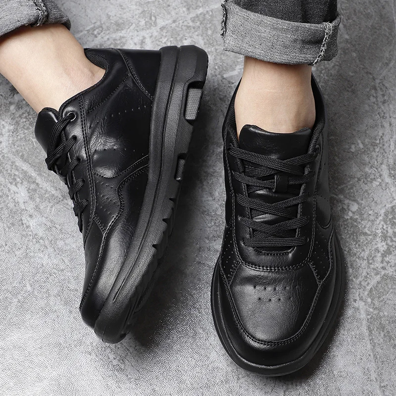 Men Shoes Sneakers Trend Casual Shoes Breathable Leisure Male Sneakers Men Non-slip Footwear Men Leather Shoes