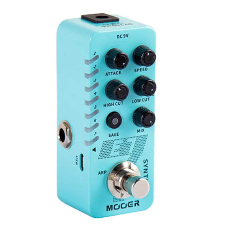 

Mooer 7 Types Pedal Effects Tuning E7 Polyphonic Synth Electric Guitar Effect Pedal Synth Tones for Electric Guitar Bass