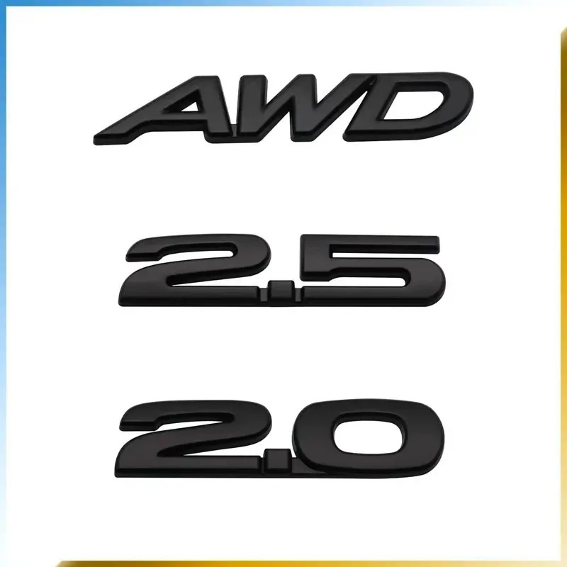 3D Metal AWD 2.0 2.5 Car Styling Rear Trunk Emblem Badge Decal Stickers For Mazda 3 2 5 Atenza Axela CX-5 MX-5 MX-30 CX-9 CX5