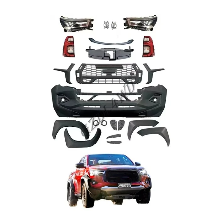 

Комплект для переоборудования автомобиля для Hilux 2015-2021 Upgrade to GR Sport 2021+ Обновленный комплект кузова