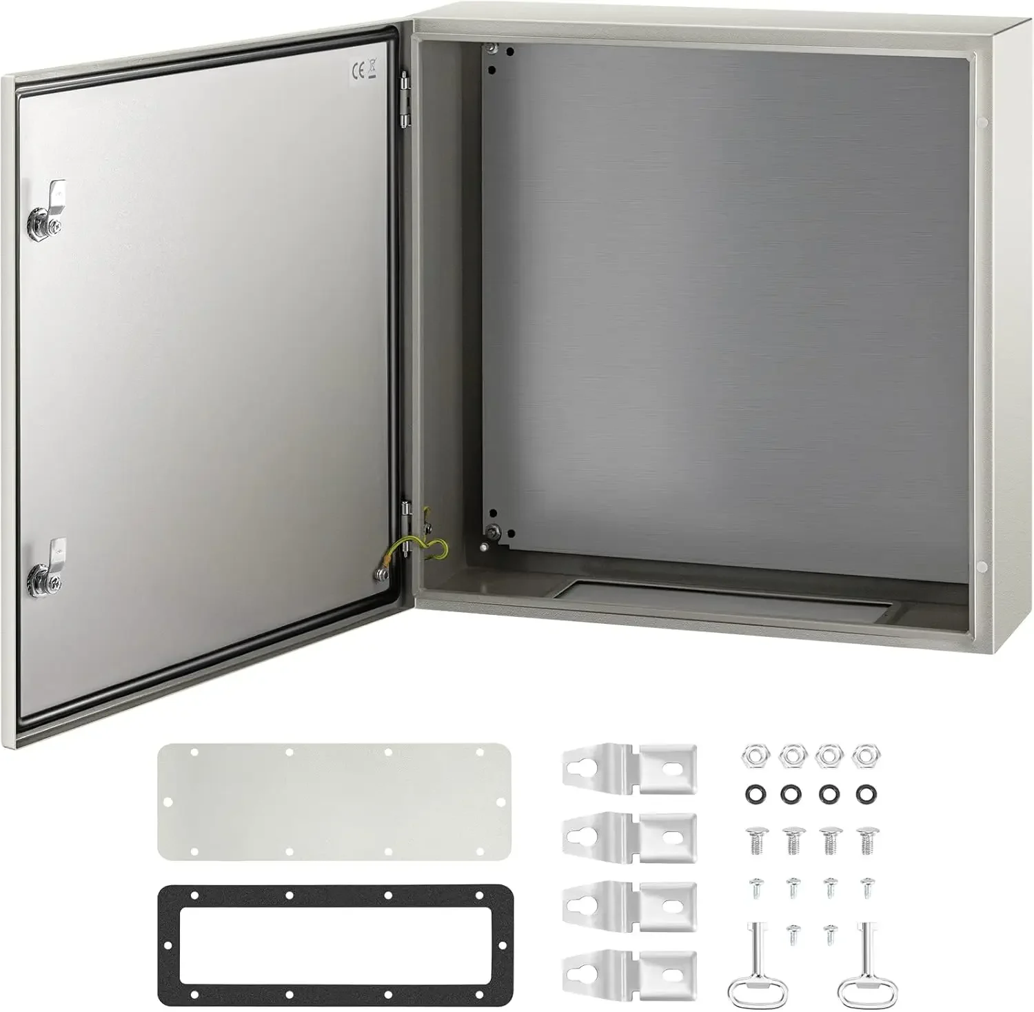 NEMA Steel Enclosure, 24 x 24 x 8'' NEMA 4X Steel Electrical Box, IP66 Waterproof & Dustproof, Outdoor/Indoor Electrica