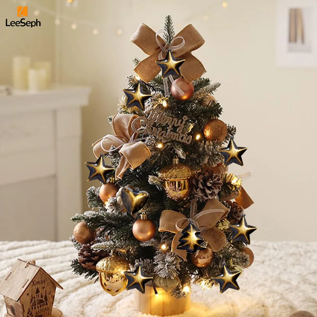 أجراس عيد الميلاد الصغيرة، أجراس معدنية مزخرفة عتيقة لشجرة عيد الميلاد مع فتحة تعليق، لتزيين مهرجان الزفاف لصالح DIY