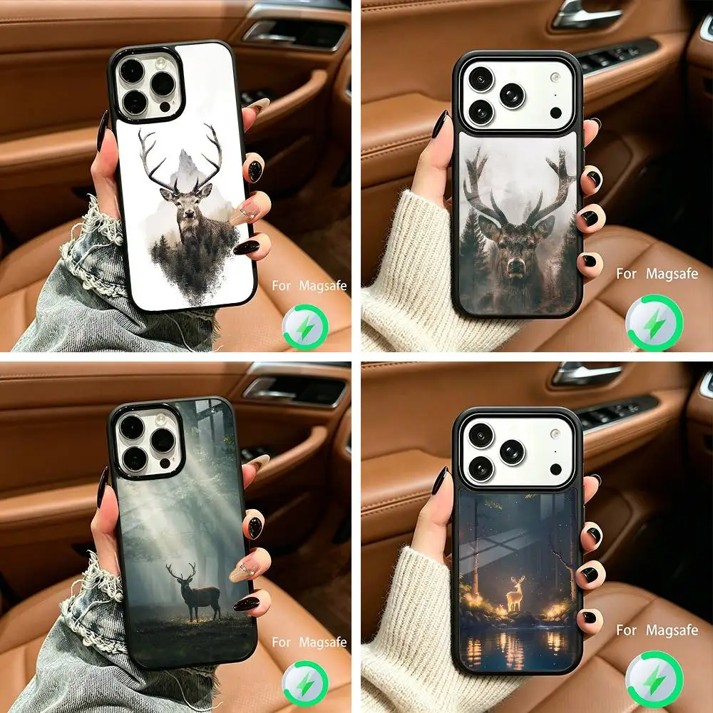 

Deer -Hunting Phone Case For IPhone17 16 15 14 13 12 11 Pro Max 16/15/14Plus Wireless Charger Cover Funda