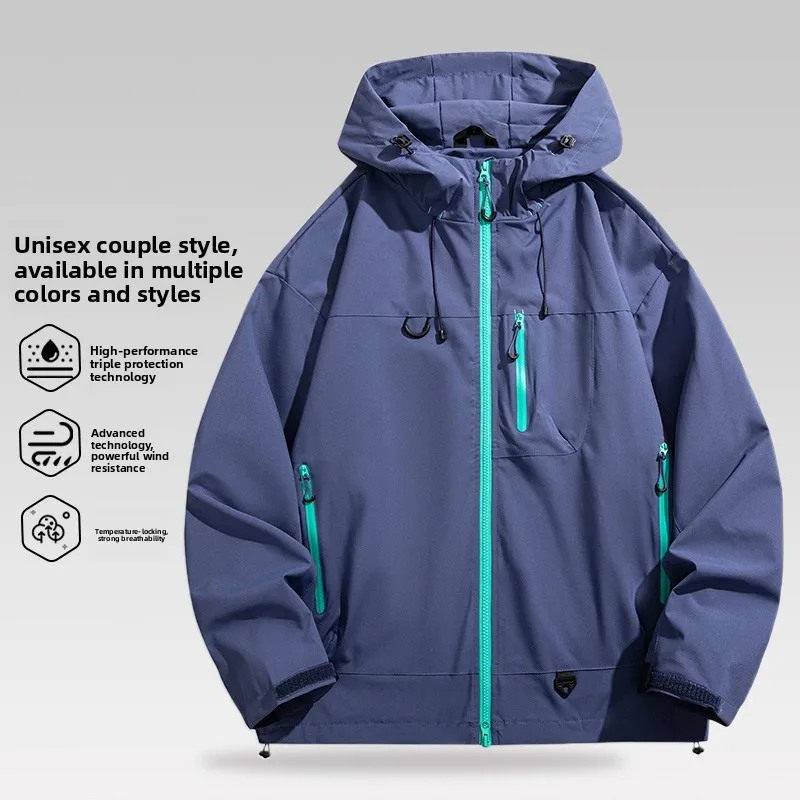 

Модная осенняя куртка с капюшоном, новая, для активного отдыха, из полиэфирного волокна, длинная, на молнии, повседневная, универсальная.