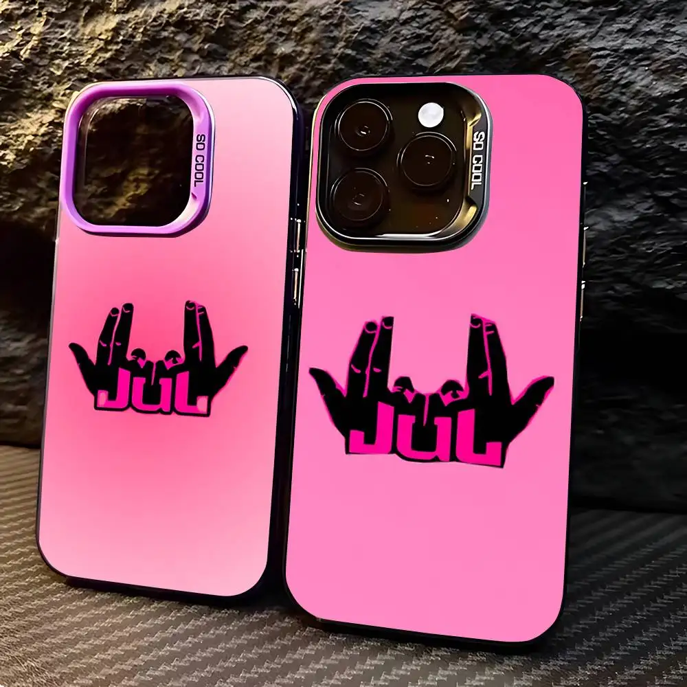 H-Hot Jul Rapper Logo Phone Case IPhone 16 15 14 13 12 11 Pro Max X XR XSMAX 8 7 Plus Candy Matte Sh