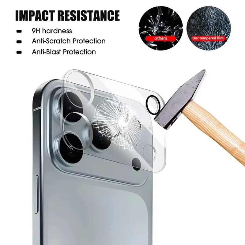 Camera Lens Protector Glass For iPhone 17 Pro Max Air 16 14 13 11 12 15 Pro Max Plus Mini Rear Len Screen Protector Anti-scratch