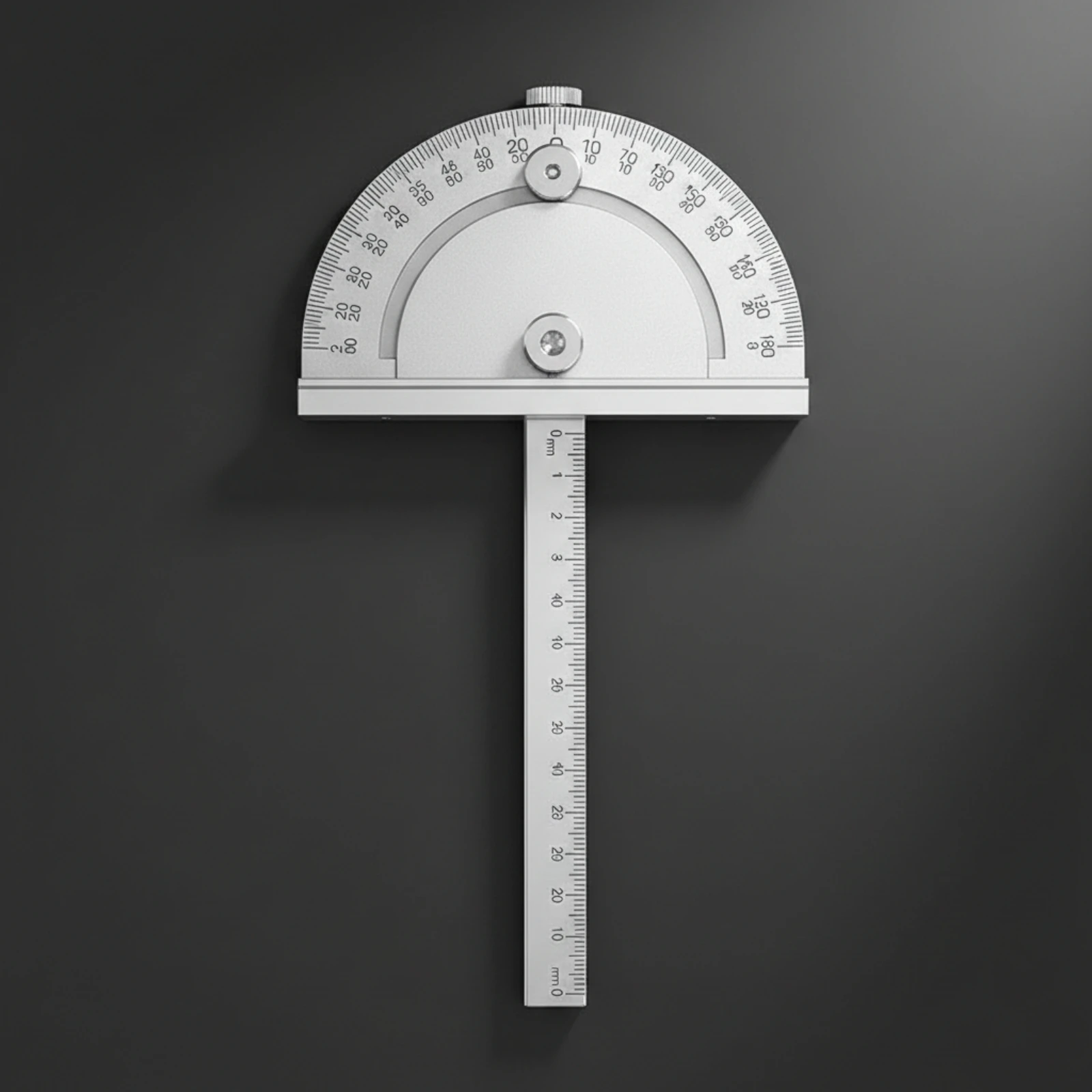 Protractor with Adjustable Arm Metal Protractor with Sliding Arm Angle Locator Ruler Engraved Angle Locator Long-Lasting