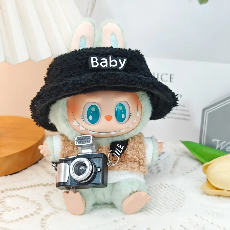 

Для Labubu V1 V2 Idol, милая кукольная одежда, модный свитер, аксессуары для сидения, вечеринка, розовый, белый