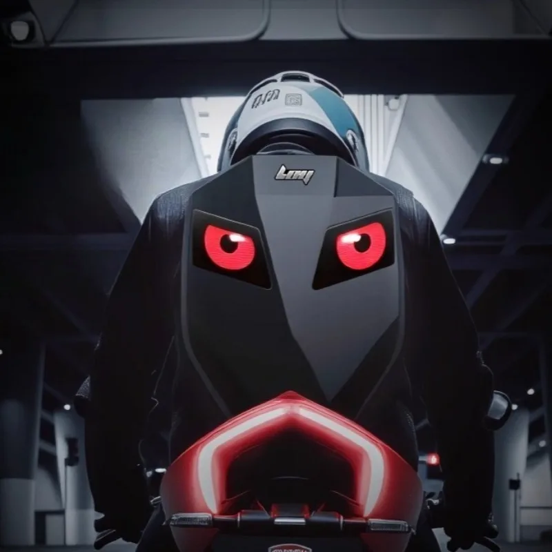 

LED ABS Backpack Large-capacity Waterproof Sturdy Durable Commuting Hard Shell Bicycle Bags Storage Bicycle Accessories