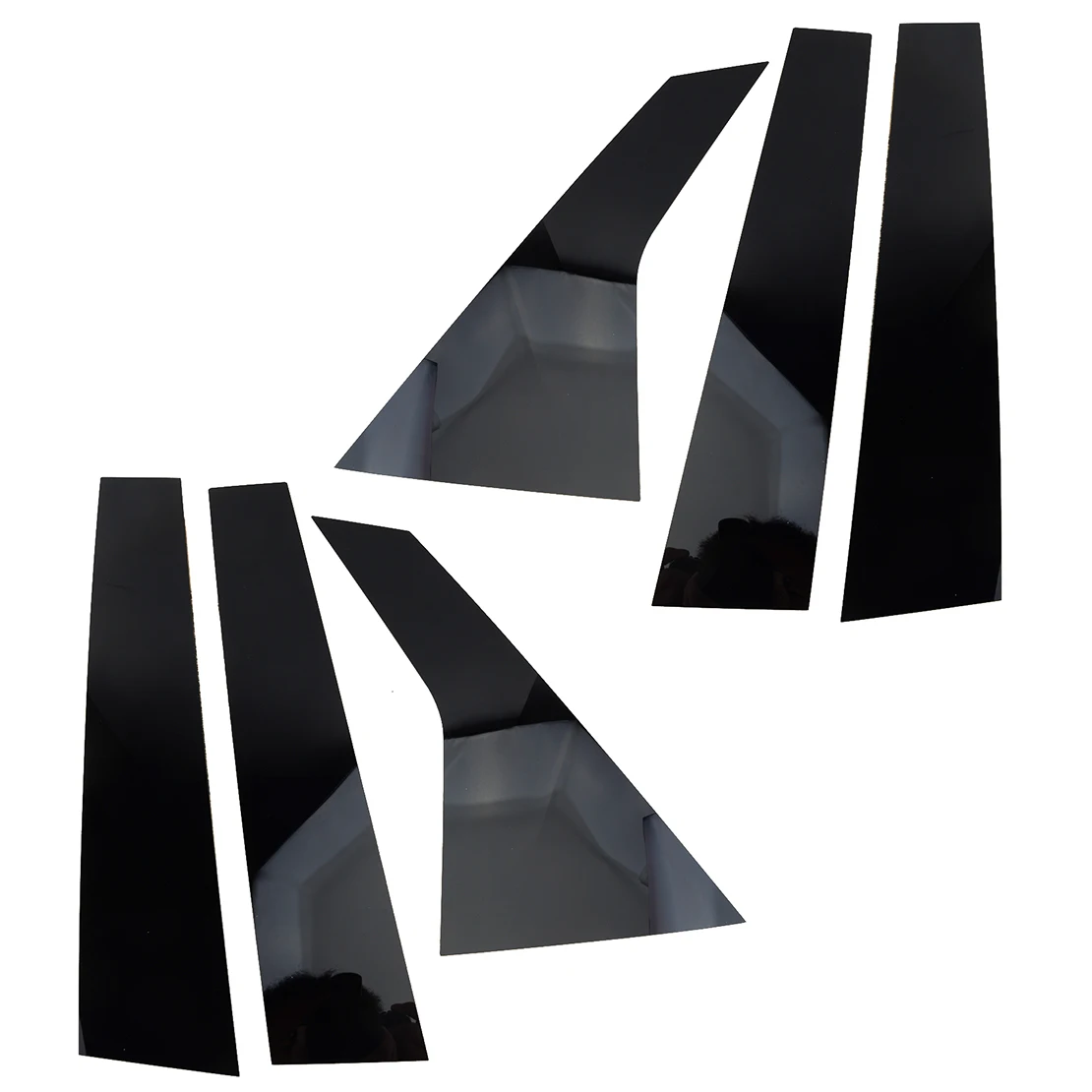 

6pcs/Set Car Front Rear Left Right Door Window B Pillar Post Trim Cover Sticker Fit for Honda Civic 11th 2022 Glossy Black PC