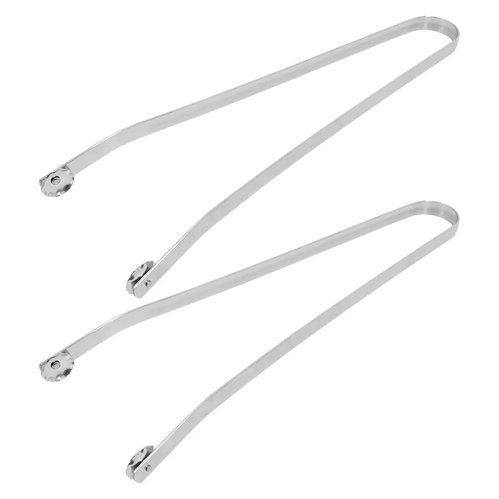 

2Pcs Rotating Bbq Tongs Stainless Steel Grilling Tongs for Turning Meat Hot Dogs Vegetables Barbecue Clips Cooking Utensils