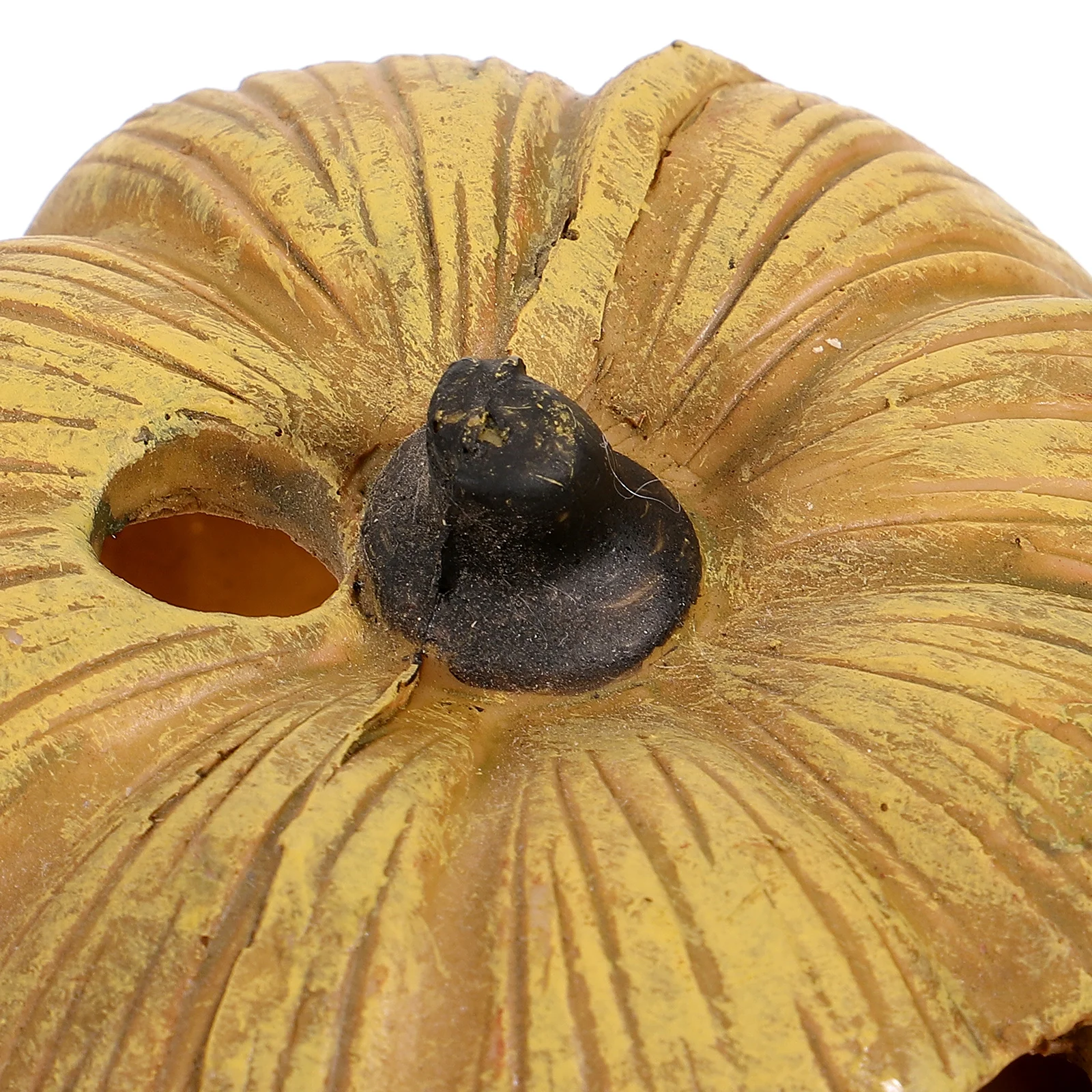 

Resin Pumpkin Hideout Small Pet Tank Terrarium Aquarium Decor Basking Platform Lizard Tortoise Shelter Adornment Supply Creative