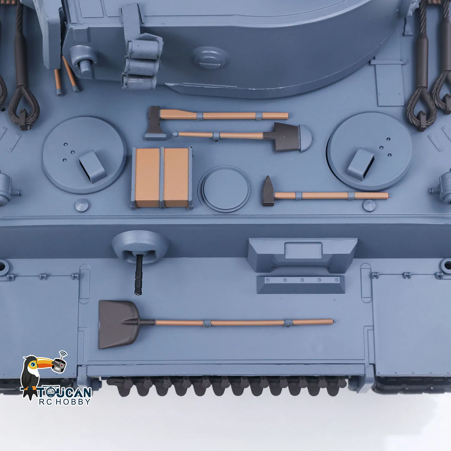 Spielzeug 1/16 Maßstab 7.0 Heng Long RC Panzer Plastik Tiger I RTR 3818 Ferngesteuertes Panzerfahrzeug-Modell für Geschenke TH17233 – Detail 19