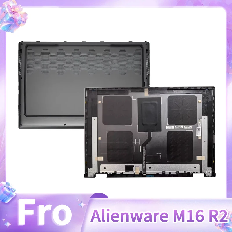 Neue Laptop-Ersatzabdeckung für Alienware M16 R2 Laptop LCD-Bildschirm, hintere Abdeckung, untere Basisabdeckung, Schale 0CRNF