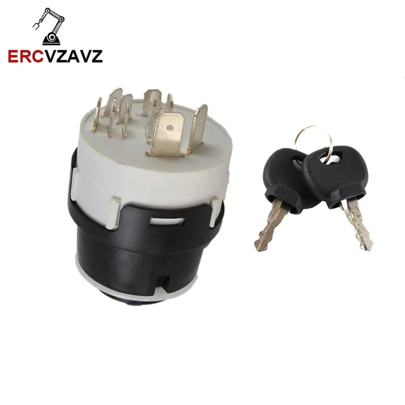 

70184 80184 701/45500 Ignition Switch 9pins 10pins For JCB JCB200 JCB220 8055 8018 8014 8027Z Key Ignition Switch Start Switch