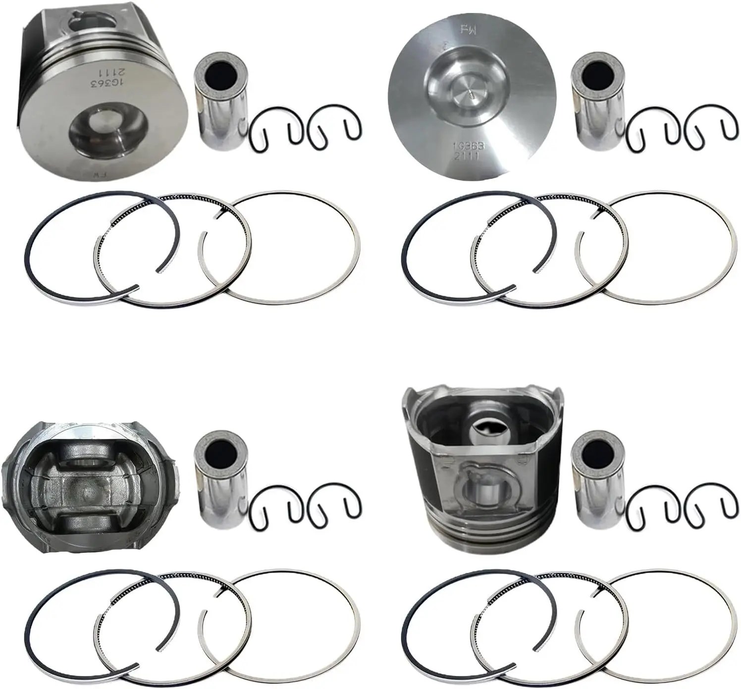For Kubota V2003 V2003-M-DI Overhaul Rebuild Kit Engine Bobcat S185 S175 Loader