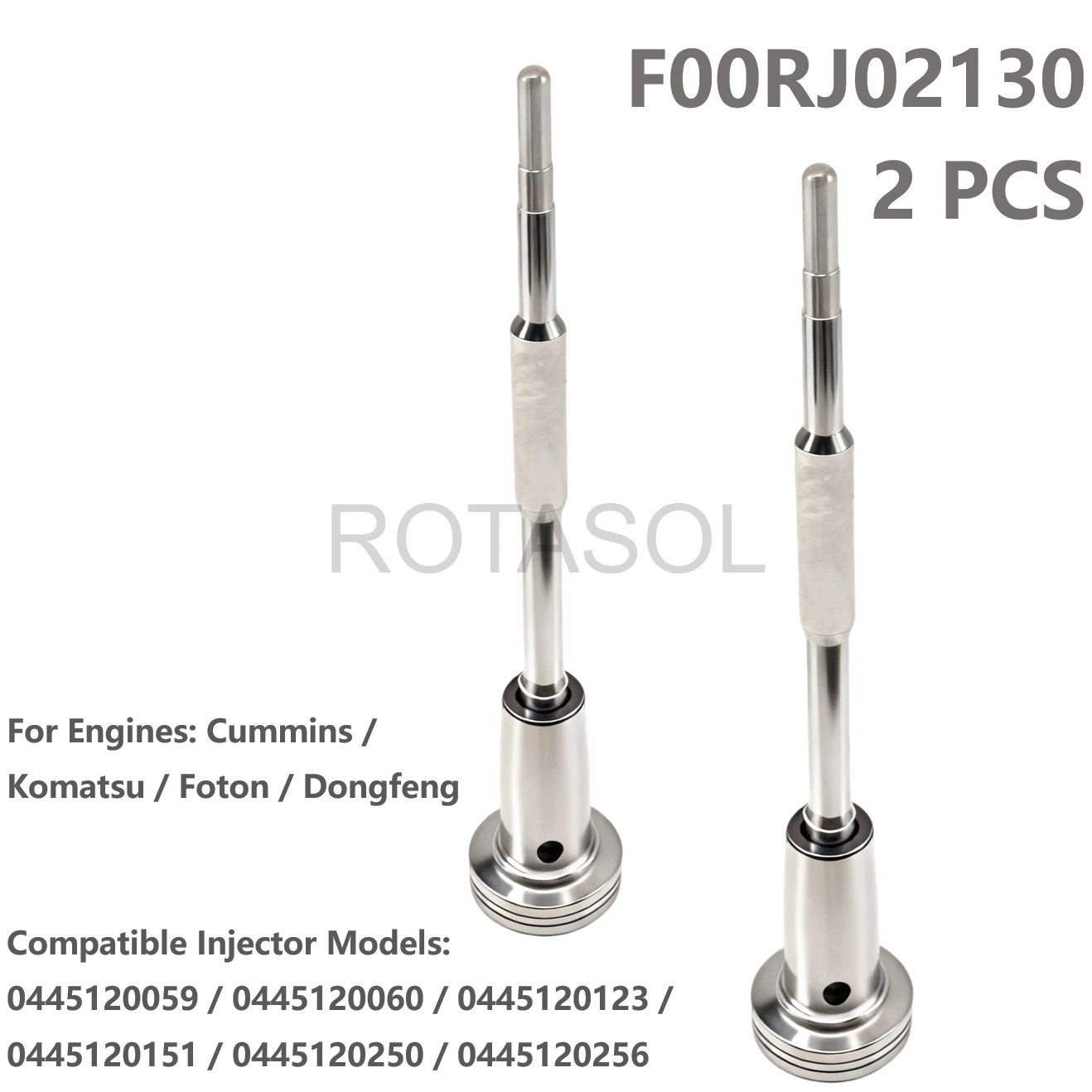 

F00RJ02130 Diesel Injector Control Valve Compatible with 0445120059 0445120060 0445120123 0445120151 for Cummins Komatsu Engines