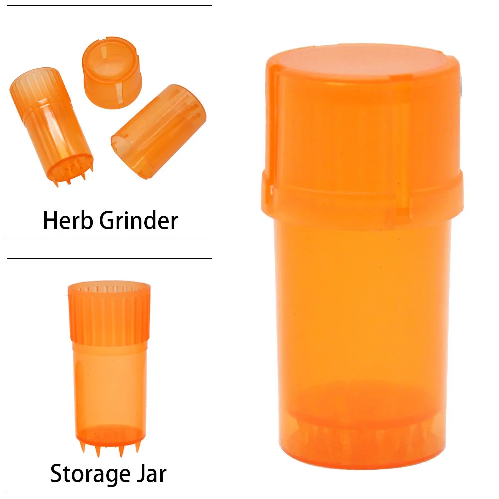 Plastic Herb Storage Container Grinder 3 Layers Tobacco Crusher Manual Durable Spice Mills Smoking Accessories Detachable