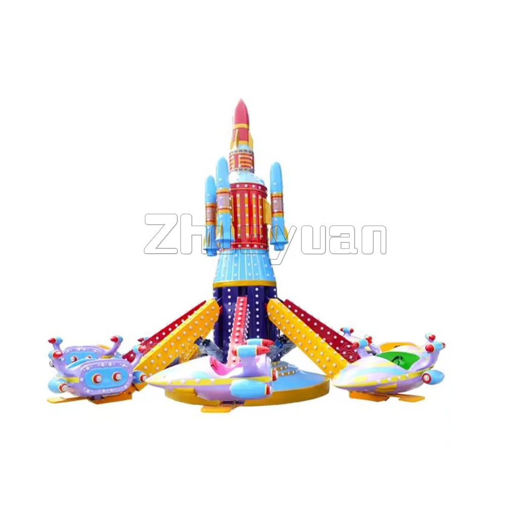 2024 mall carnival rides 360 degree rotation mini automatic controlled toy aircraft 20seats self control plane