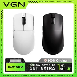 Vgn vxe libélula r1 mouse sem fio paw3395 sensor nórdico 52840 2khz fps mouse para jogos velocidade inteligente x baixo atraso gamer personalizar