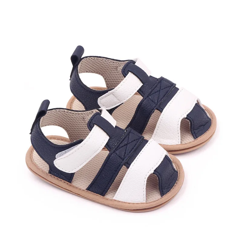 Fashion Summer Baby Shoes Boys Sandals Newborn Leather First Walkers Soft Rubber Sole Non-Slip Infant Breathable Casual Shoes