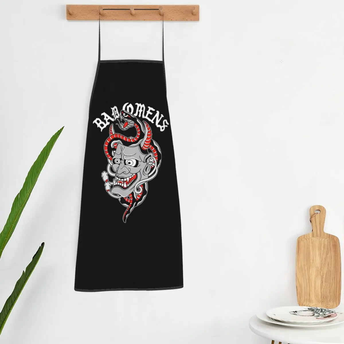 Custom Bib B-Bads Brand O-Omenes Art Logo Poster Aprons for Unisex Adult Chef Cooking Kitchen Classical Tablier Cuisine Baking