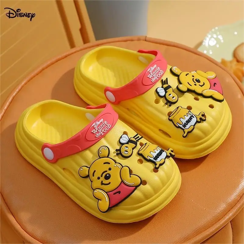 Pooh Bär süße süße Kawaii einfache Anime periphere Student Cartoon rutschfeste atmungsaktive weiche Sohle Strand Hausschuhe Sandalen Geschenk