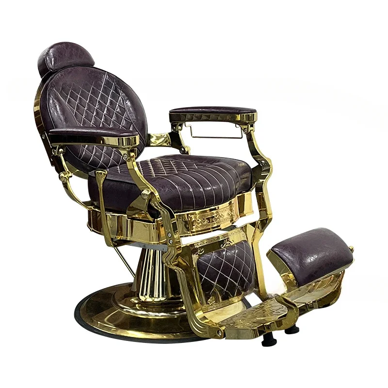 

FG17Golden Men's Retro Oil Head Hair Salon Chair Barber Shop Special Shave Shave Hair Salon Chair