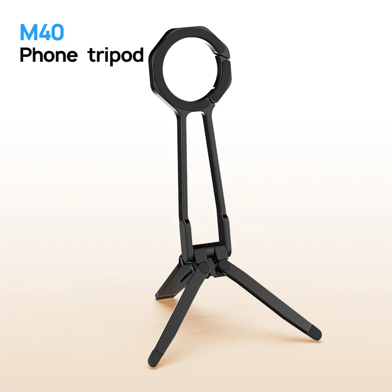 

Travel Magnetic Foldable Phone Tripod with MagSafe - Zinc Alloy Pocket Desk Stand for IPhone 16/15/14/13/12 Pro Max/Plus