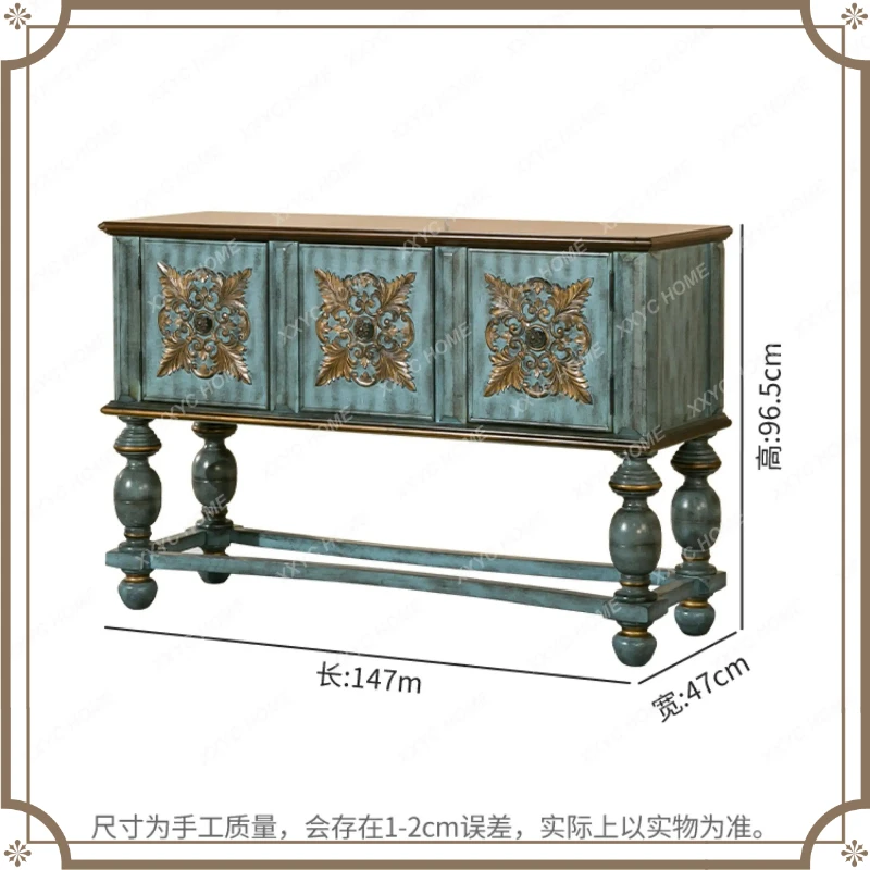 X-S Retro Chinese Style Solid Wood Medieval  Living Room Household Entrance Table Against The Wall Locker Desk  HG