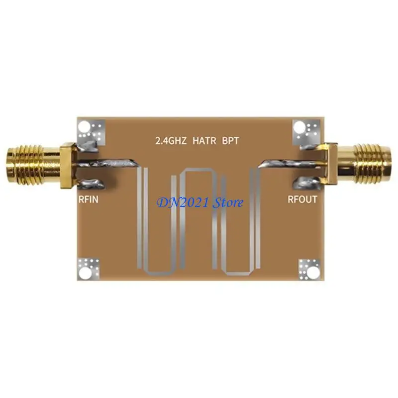 F3KE Practical 2.4GHZ Microstrip Bandpass Filter for Improved to Noise Ratio