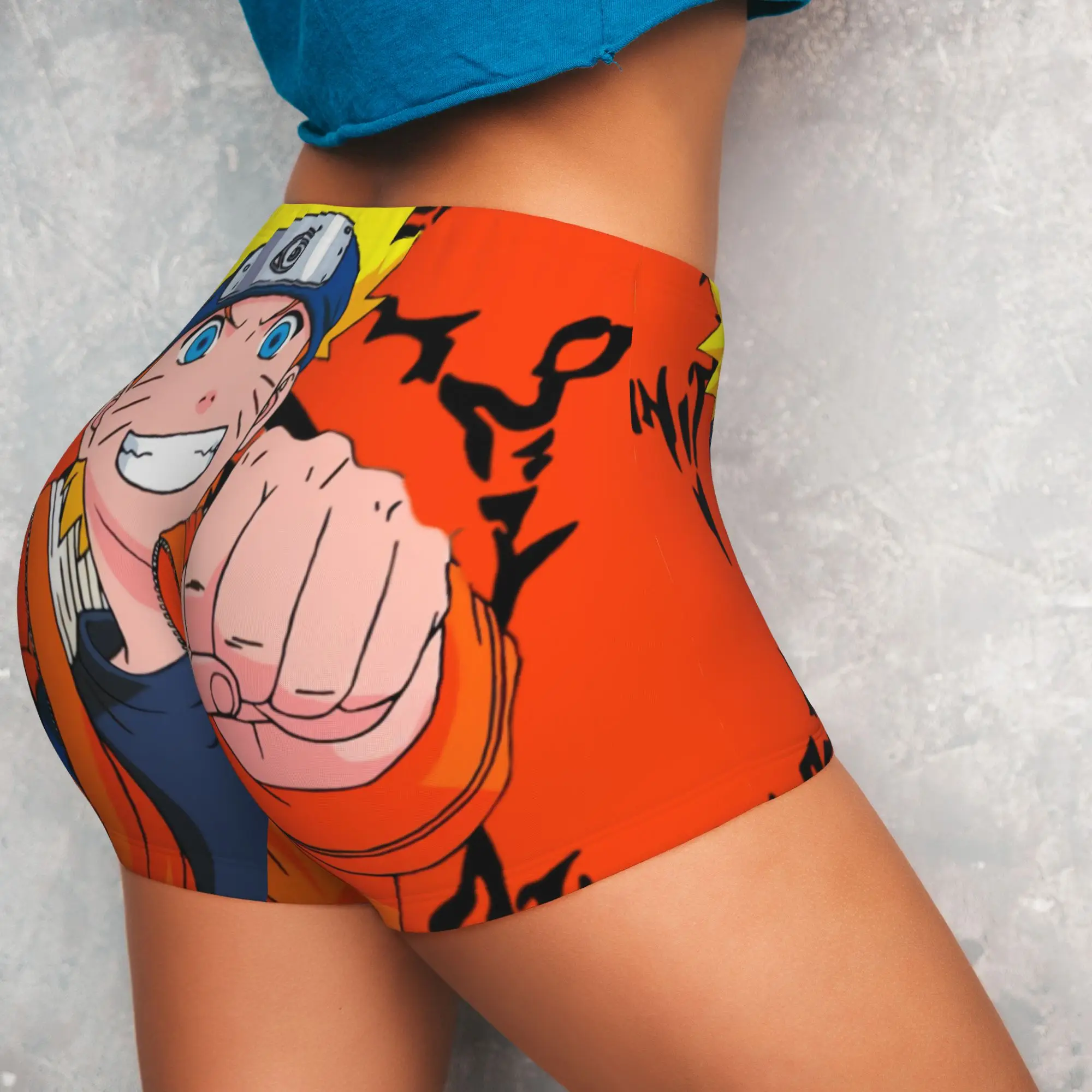 Uzumaki N-Naruto Anime  Volleyball Biker Gym Shorts for Women  Athletic Workout Yoga Shorts