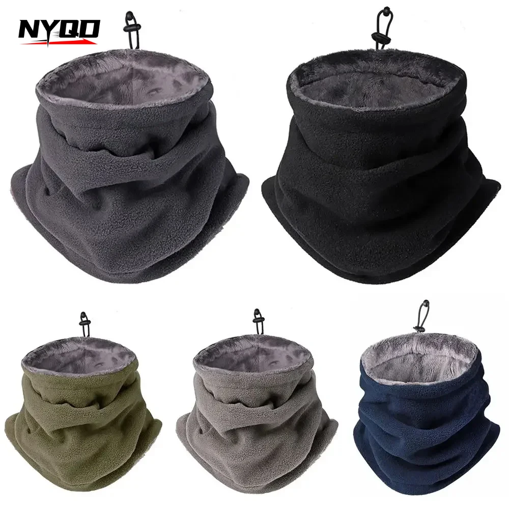 Winter MotorcycleWarm Mask Men Women Fleece Neck Outdoor Warmer Windproof Scarf Camping Hiking Balaclava Cycling Face Mask