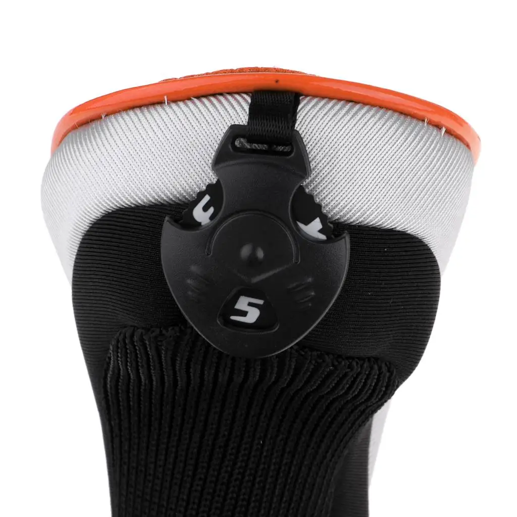 Premium Polyester Golf Club Rescue Head Cover with Elastic Neck for Easy on Off Universal Hybrid Club Protector for Travel