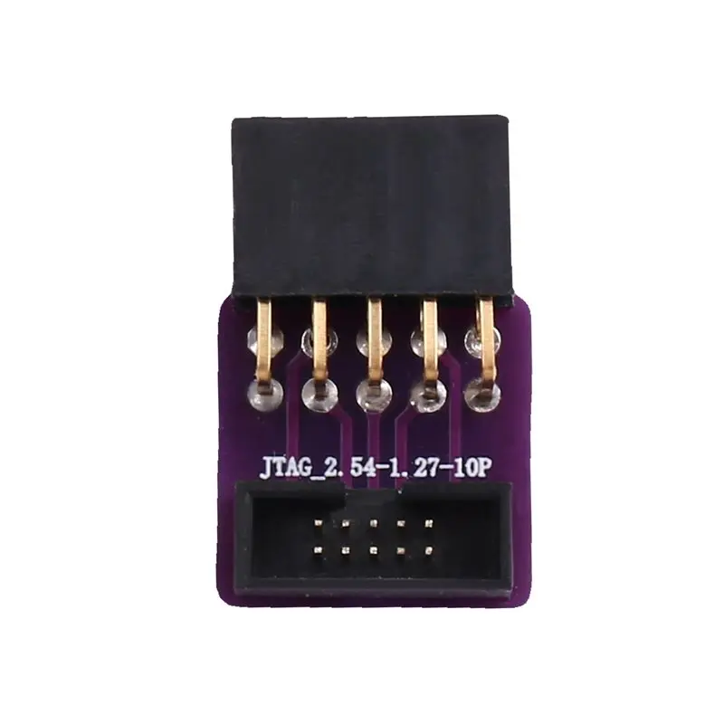 [B24B!】 JTAG Adapter Board 10Pin 2.54Mm To 1.27Mm Conversion Interface For Jlink 10P-2.54 To 1.27 Female Type Connectors