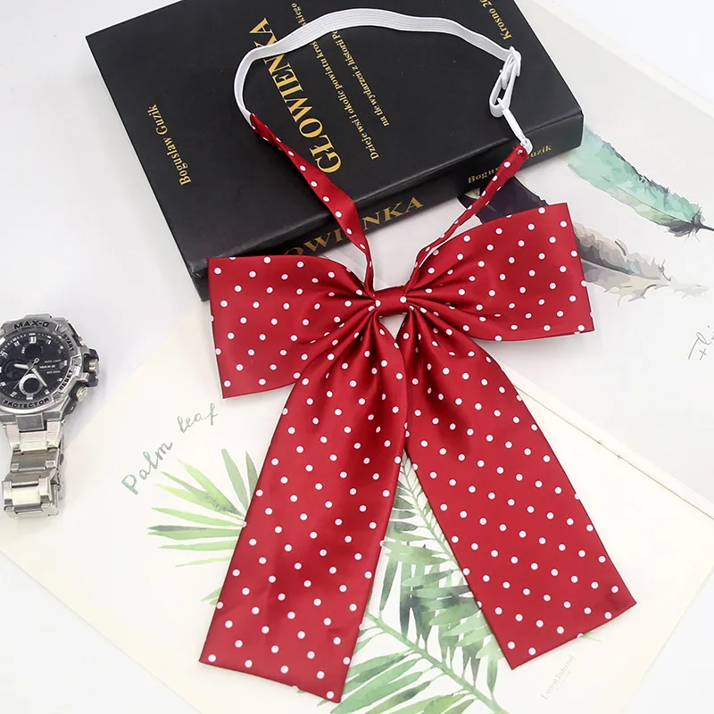 Japanese Style Uniform JK Bow Tie Gifts Solid Big Women's Shirts Bowtie School Wedding Party Bowknot Butterfly Suits Accessories