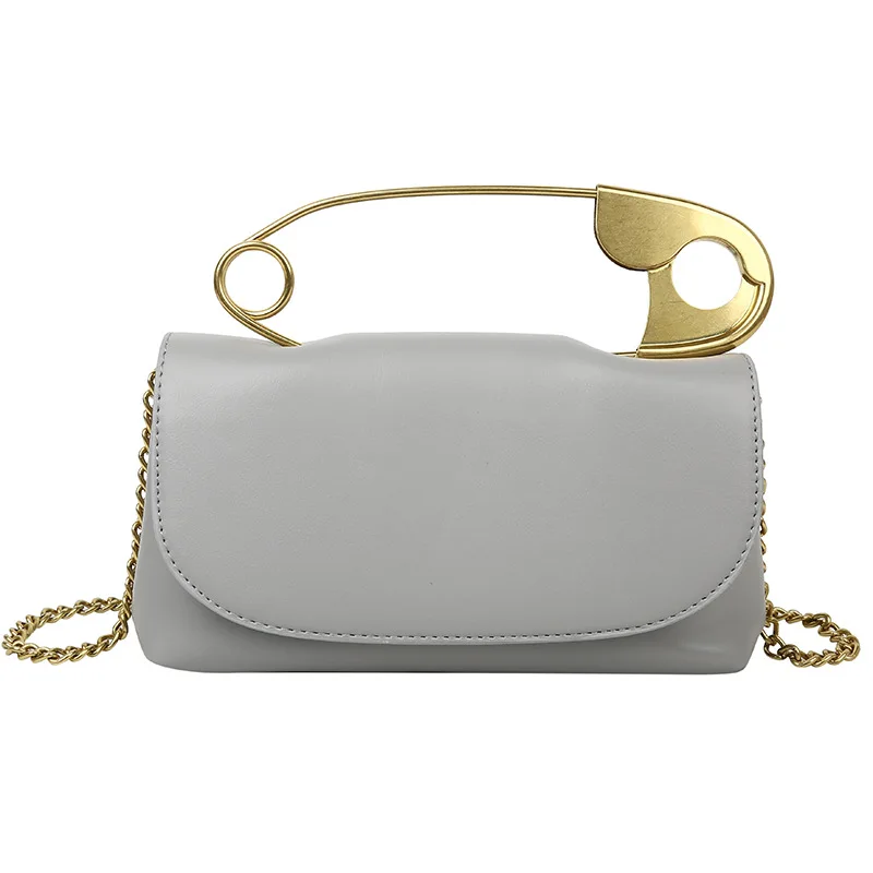 Retro Handheld Bag For Women 2023 New Fashion Personalized Creative Music Pin Fashion Versatile Chain One Shoulder Crossbody Bag