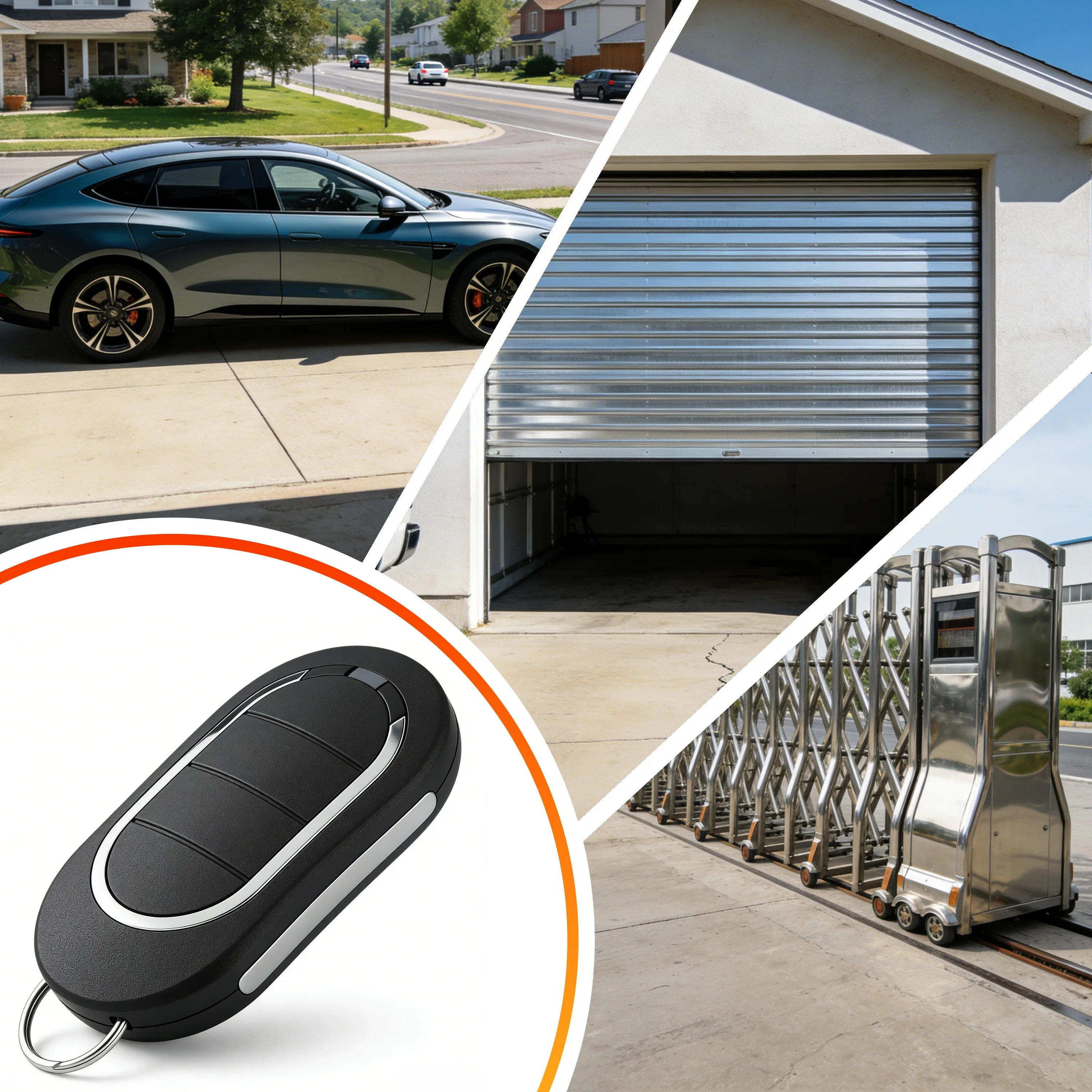 5Pcs Alutech AT-4N Remote Control | 433.92MHz Rolling Code 4-Channel Garage Door Opener
