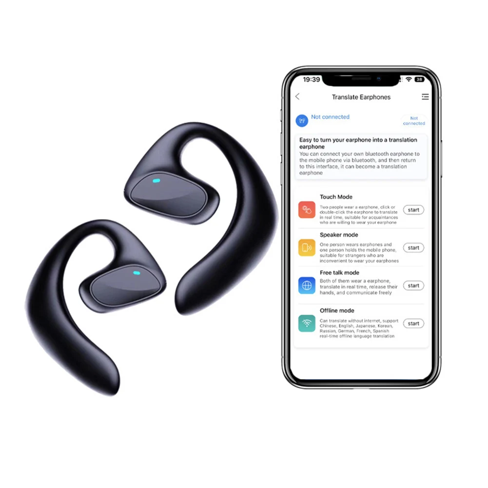 M8 Translation Headphones Instantly Translate In 144 Languages With Smart Wireless Earphones Simultaneous Interpretation