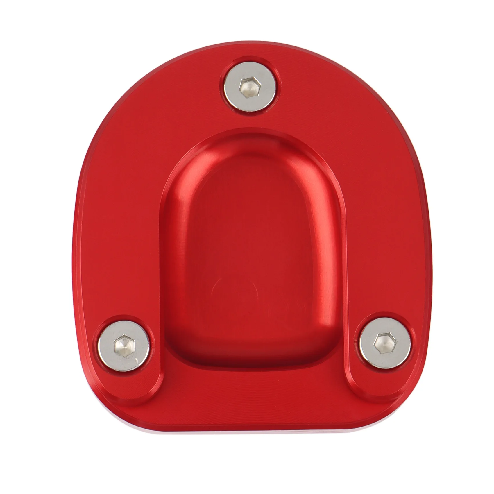 Motorcycle Kickstand Foot Side Stand Enlarge Extension Pad Support Plate for Vespa Gts GTV 300 HPE 2019-2020(Red)