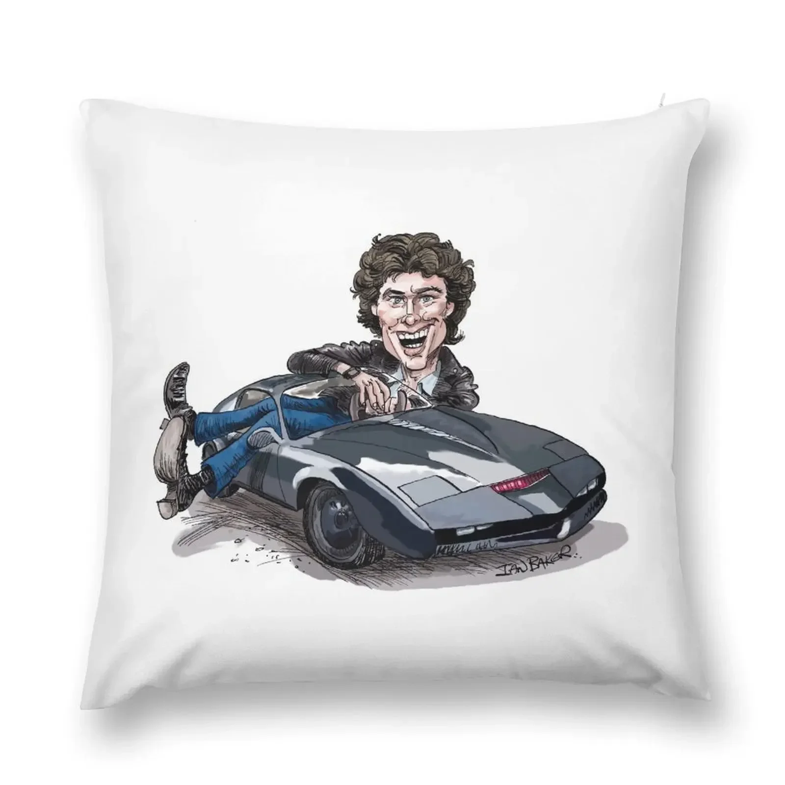 

Knight Rider Throw Pillow Sofa Cushions Covers Decorative Cover For Living Room bed pillows Embroidered Cushion Cover pillow