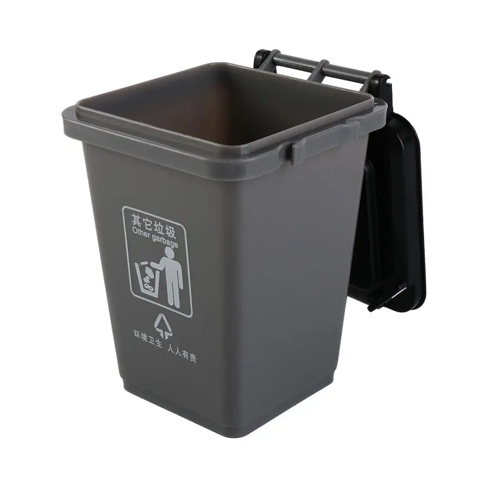 Kawaii Plastic Mini Garbage Sorting Home Storage Can Decor  Pen Organizer Mini Waste Bin Trash Can Model Mini Trash Can