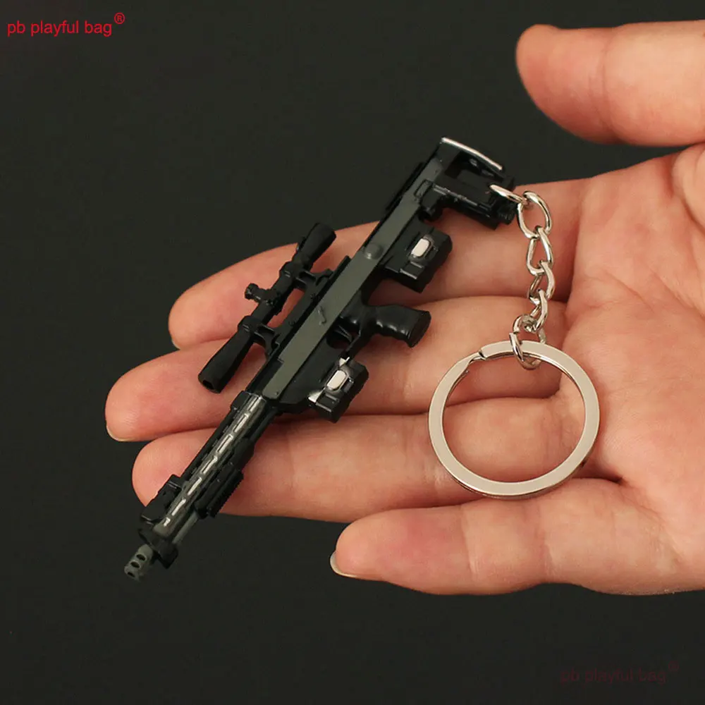 9cm Mini Stopowy Wisiorek Mała Karabinowa Karabinka Snajperskiej DSR-1 Model Pistolet Brelok Ozdoba Figurki Akcji Prezenty Kolekcje Zabawki dla Dzieci ZG420