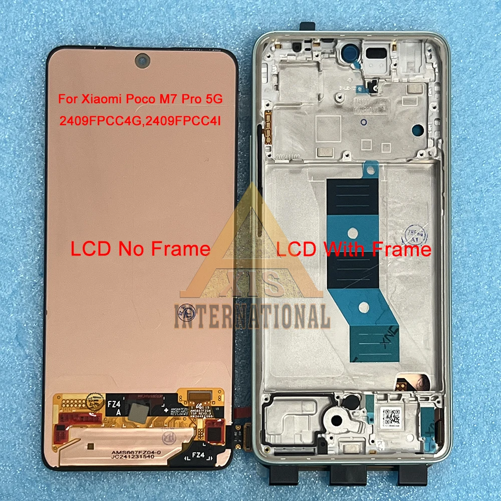 

Original 6.67" For Xiaomi Poco M7 Pro 5G LCD 2409FPCC4I Display Frame Touch Screen Panel 6.88" For Poco M7 5G Display MZB0KE1IN
