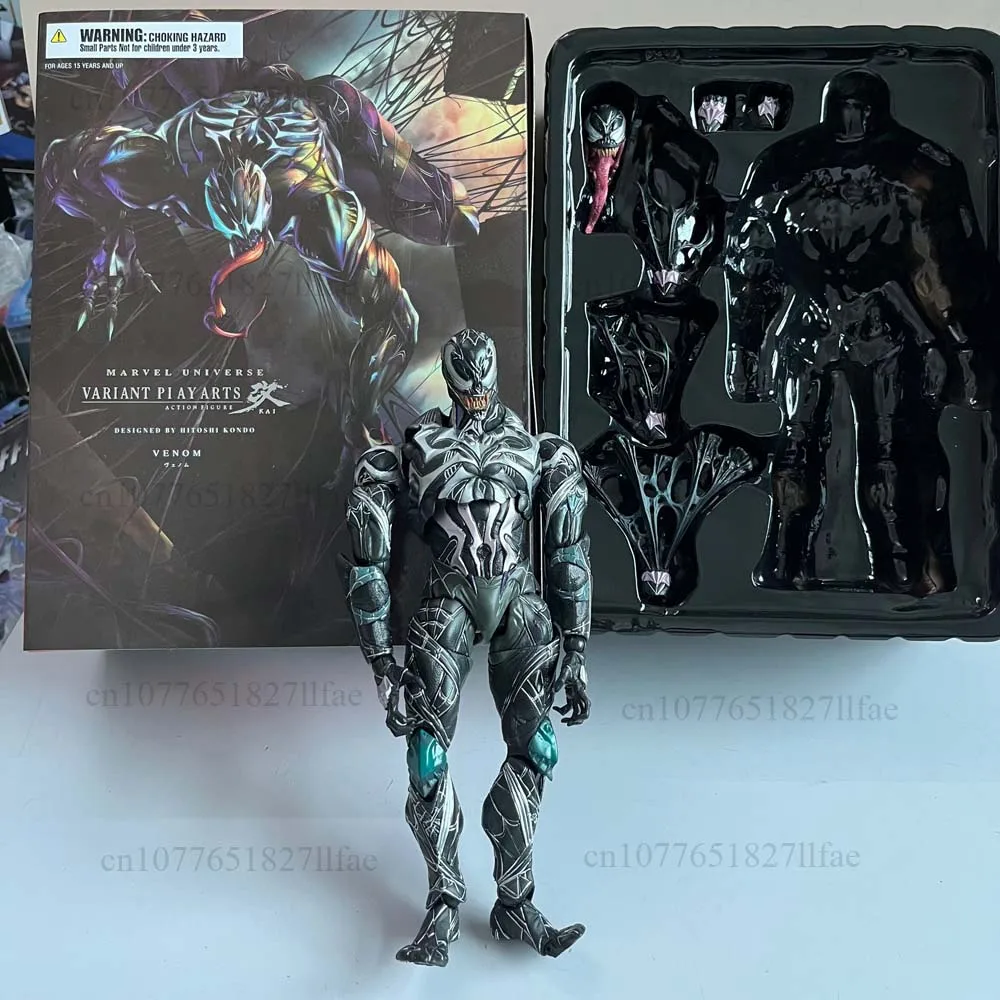 

PLAY ARTS Figure Venom Spiderman Action Figure Model Toys Joint Movable Doll Creative Present For Friends Bookshelf Ornament